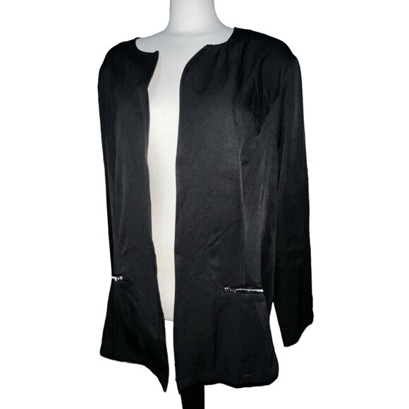 BloomChic Open Front Pocket Long Sleeve Career Blazer Sz 26 (4XL) Womens Plus Bl - Picture 1 of 10